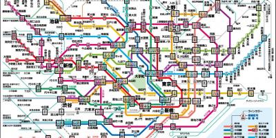 Mapa de Tokio en chino