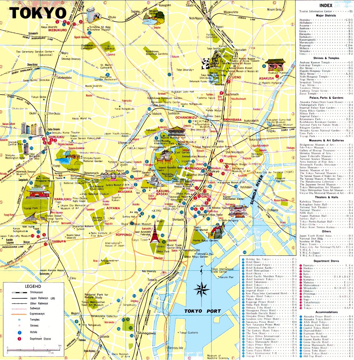 genial mapa de tokio