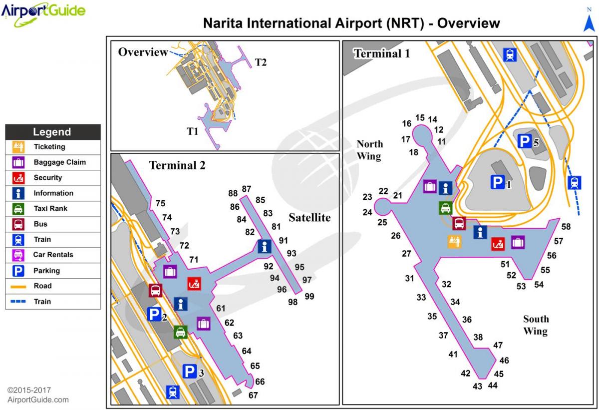 nrt aeropuerto de Tokio mapa