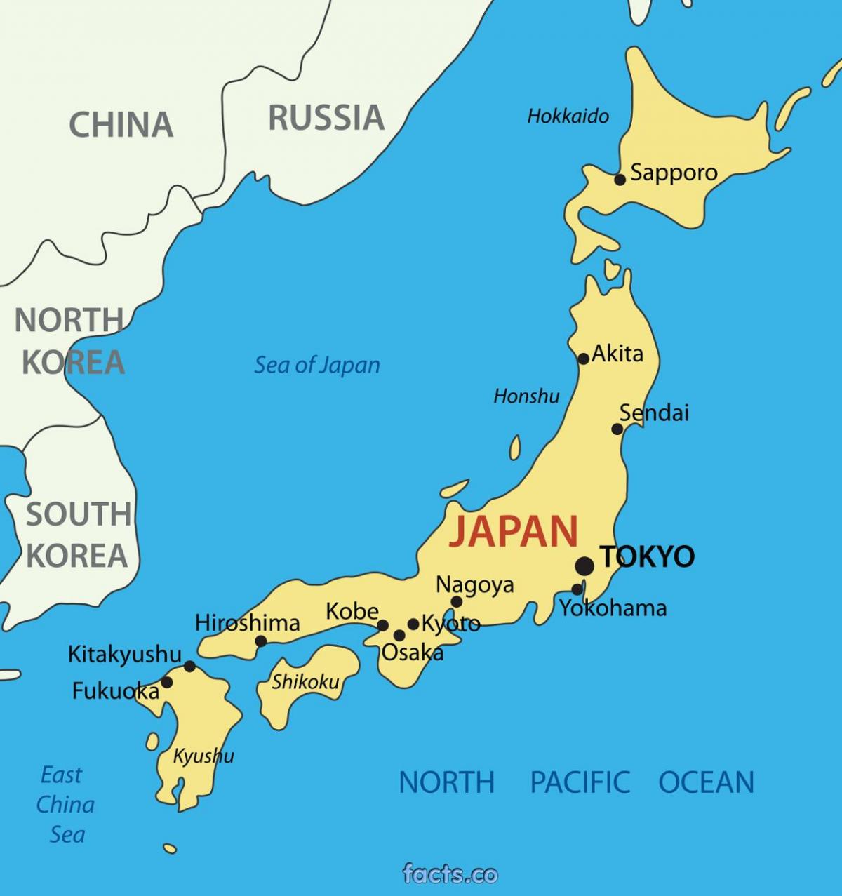 Tokio ubicación en el mapa