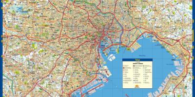 Mapa de las calles de Tokio