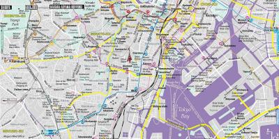 Mapa del centro de Tokio