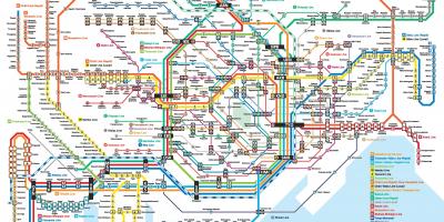 Mapa de líneas JR en Tokio