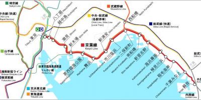 Mapa de Keiyo línea