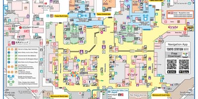 Mapa de las estaciones de Tokio