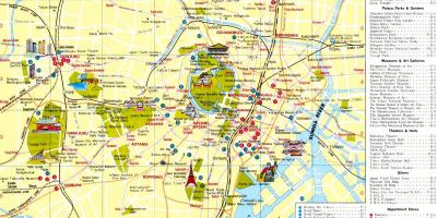Tokio lugares de interés mapa