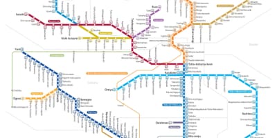Mapa de Tobu tojo línea