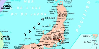 Mapa de Tokio, Japón